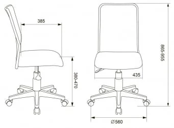 Кресло детское Бюрократ KD-9 (пластик белый) Салатовый