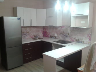 Глянцевый фартук (КОМПОЗИТ) KM 233