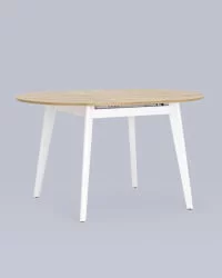 Стол раздвижной Rondo 100-135 Дуб/белый