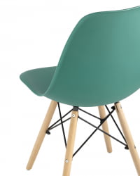 Стул Еамес Стиле ДСВ серо-зеленый (разборный каркас) / Eames Style DSW