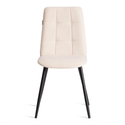 Металлический стул Asti TREND, велюр, молочный/черный, 4, 47х54х86 см