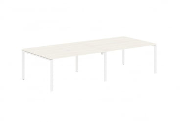 Бенч-система 4-местная ЕДИС ЕУВСТ 3113 Ясень Траун Белый / EDIS EUWST