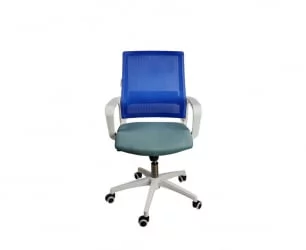 Кресло офисное Бит LB белый пластик Синий