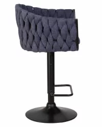 Стул барный DOBRIN LEON Синяя ткань LAR-275-29