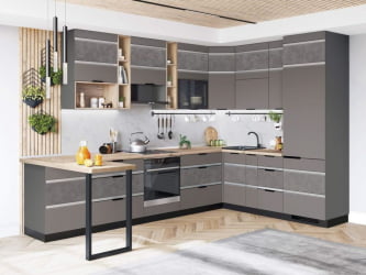 Шкаф открытый Грейс 105.38 Дуб Галифакс натуральный Оникс