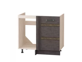 Стол под мойку угловой лев/прав Бруклин 101.52 Дуб Кронберг/Лагода/Антрацит