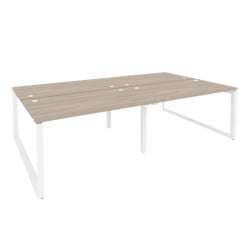 Рабочая станция на О-образном м/к ONIX O.MO-D.RS-4.3.8 Дуб Аттик/Белый