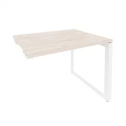 Стол-приставка на О-образном м/к к опорным элементам ONIX O.MO-SPR-1.8 Денвер Светлый/Белый