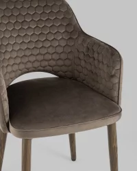 Стул Венера Хани велюр Коричневый