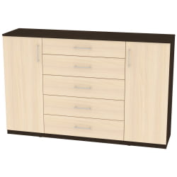 Комод Калисто(K34)1147х1802х468ручкарейлинг160мм(Венге-ДМ)