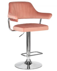 Стул барный DOBRIN CHARLY (пудрово-розовый велюр (MJ9-32)) 2 шт