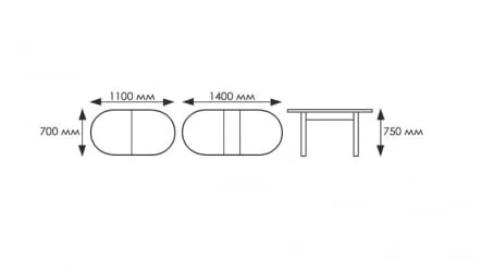 Стол обеденный Универсальный фп Киви Е005 ЛДСП серый