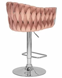 Стул барный DOBRIN MARCEL Пудрово-розовый велюр MJ9-32