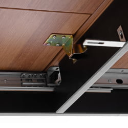 Стол Соната Люкс раздвижной/Sonata Lux extension table массив сосны, антик/черный, 120-(150)х75х73 см