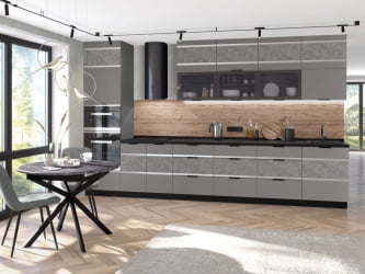 Стол с 3-мя ящиками системы Hettich Грейс 105.91 Оникс Кубанит