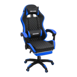 Кресло 892-1 цвет черный/синий с массажем 892-1-black-blue-mass