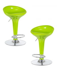 Стул барный ДОБРИН БОМБА (салатовый) 2 шт / DOBRIN BOMBA