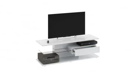 Тумба ТВ тип 1 Diamond Белый глянец