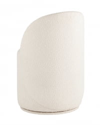 Пуф Loreen вращающийся букле Белый