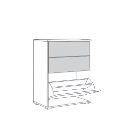 Комод Куба 13.113 Дуб сонома-белый премиум