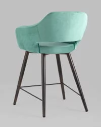 Стул полубарный Саймон ПЛ велюр Морской