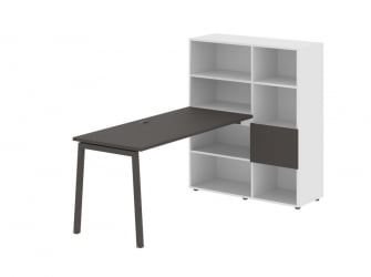 Рабочая станция EDIS ELRST 1115 Ясень Траун Мокко Белый