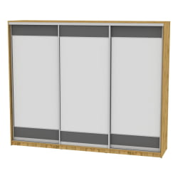 Шкаф-купе B-230х270х60-3(ДВ-Графит-D8D8D8)