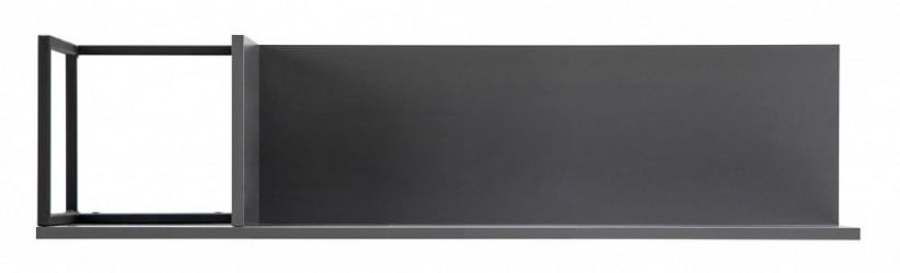 Полка навесная City средняя графит