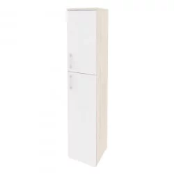 Шкаф высокий узкий правый ONIX O.SU-1.8(R) Денвер Светлый/Белый