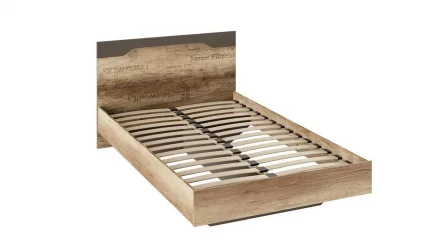 Кровать Пилигрим ТД-276.00.01 Дуб каньон светлый/Серый