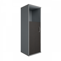 Шкаф средний узкий левый Riva А.СУ-2.1 Л Венге/Металлик