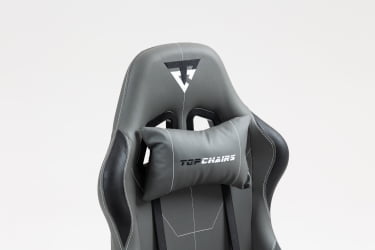 Кресло спортивное TopChairs Wyvern серо-черный