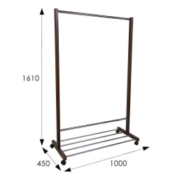 Гардеробная вешалка для одежды В 35Н Средне-коричневый