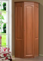 Угловой шкаф в гостиную угловой Гармония-4 (Итальянский орех)