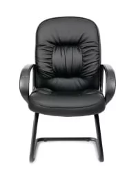 Кресло для посетителя Chairman 416V Черный глянец