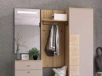 Комплект мебели для прихожей Фиджи ЛД №2 Дуб золотой Кашмир