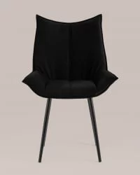 Стул обеденный Осло велюр Черный