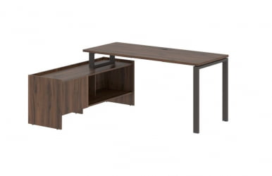 Стол с тумбой ЕДИС ЕУCТ 17614 Дуб Денвер темный Мокко / EDIS EUCT