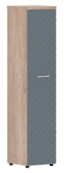 Шкаф колонка с глухой дверью и топом Torr LUX TLHC 42.1 Дуб Каньон Серо-голубой
