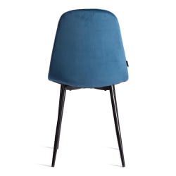 Стул BREEZE (mod. JSC-58) Велюр/металл , 44 х 53 х 86 см, Blue (синий) HLR63 / черный