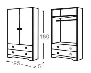 Шкаф Micuna А-1805 white