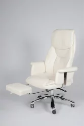 Кресло офисное Парламент H-2021-70-5 ivory leather Слоновая кость