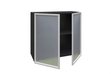 Шкаф кухонный 800 со стеклом Шервуд ЛД 281.361.000.030 Черный