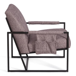 Кресло Charli LUX/Чарли Люкс велюр/букле, VT shape wood rose, 70х80х82 см