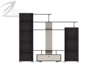 Современная стенка в гостиную Соло 5 Венге дуб молочный
