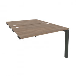 Стол-приставка двойной на П-образном м/к к опорным элем. ОНИКС О.МП-Д.СПР-2.8 Дуб Аризона/Антрацит / ONIX O.MP-D.SPR-2.8