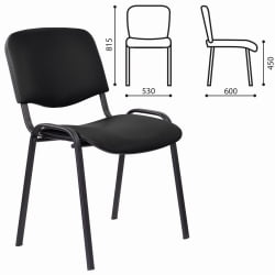 Стул STAFF Iso Lite CF-008 кожзам черный (Z-11)