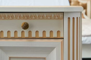 Комплект мебели для спальни Марлен №7 Кремовый белый Патина