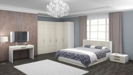 Кровать Вива 160х200 Белая Белый глянец