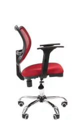 Офисное кресло для оператора CHAIRMAN 450 Chrome New Красный